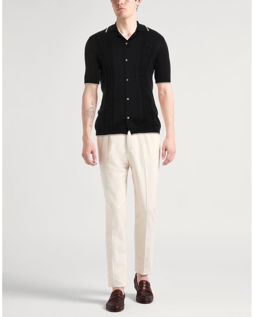 Brunello Cucinelli Black Shirts for men