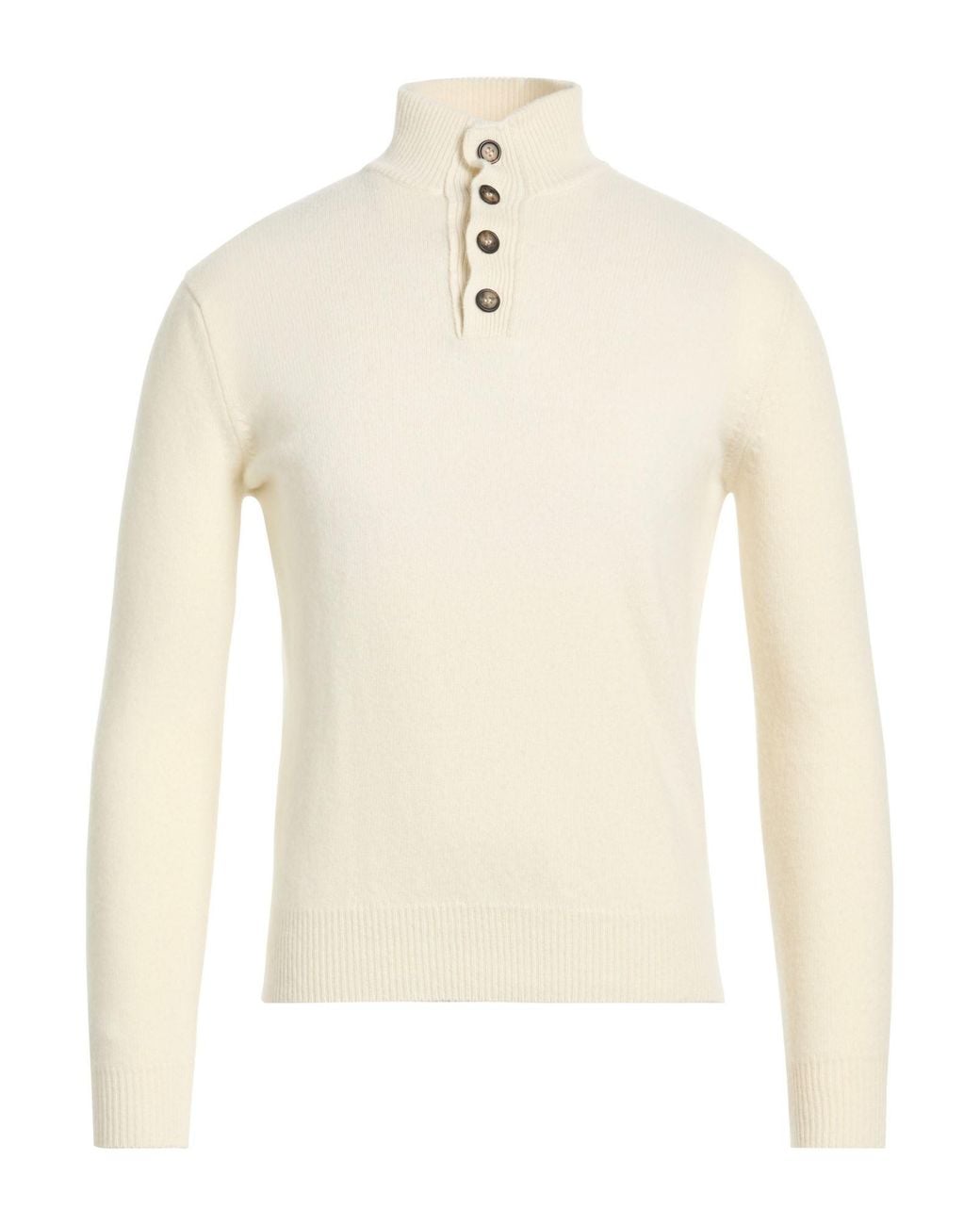 MILLENOVECENTOCINQUANTA7 White Ivory Sweater Merino Wool for men