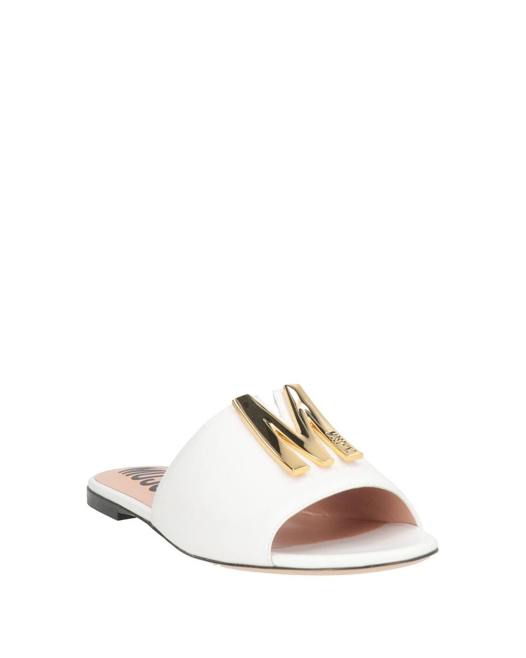 Moschino White Sandals Calfskin