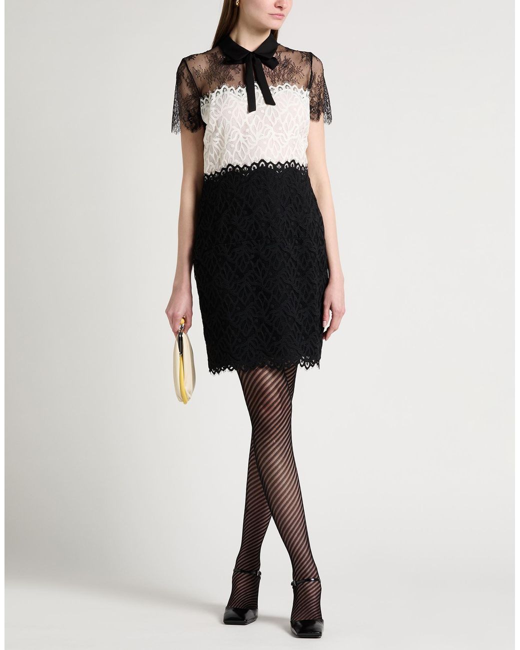 Sandro Black Mini Dress Nylon, Polyester, Elastane, Polyamide