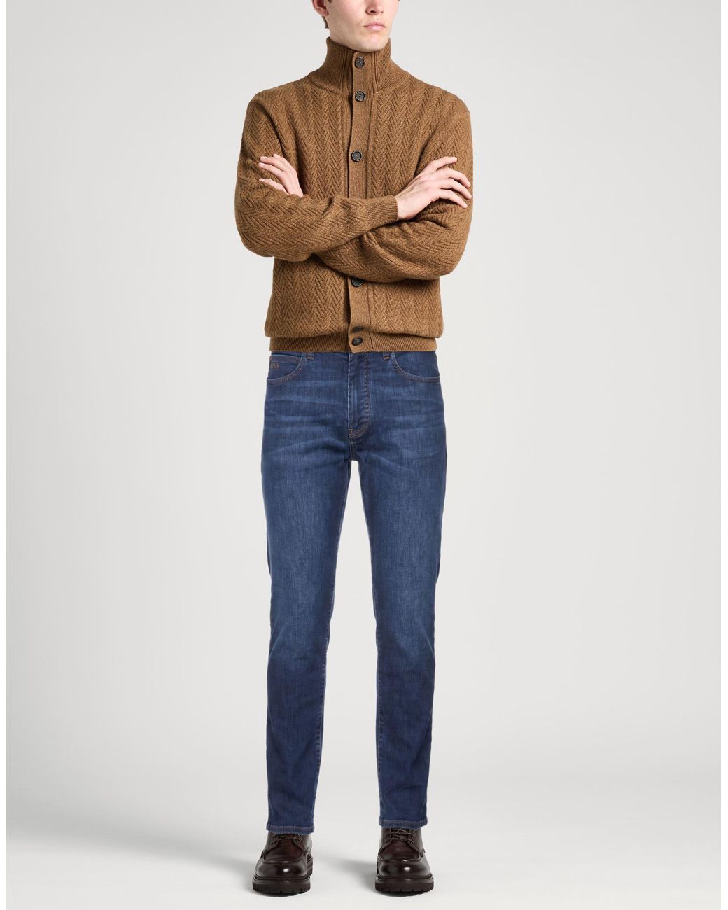 Emporio Armani Blue Jeans Cotton, Elastane for men