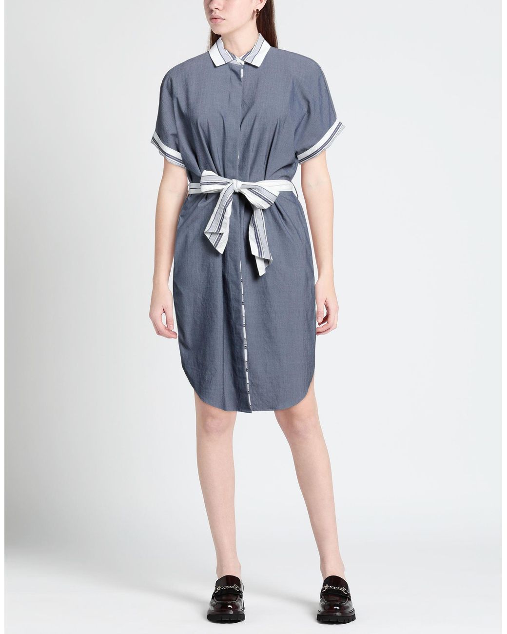Purotatto Blue Midi Dress