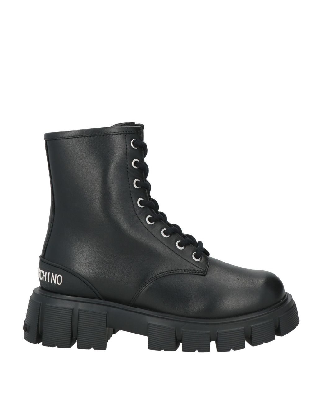 Love Moschino Black Ankle Boots Leather