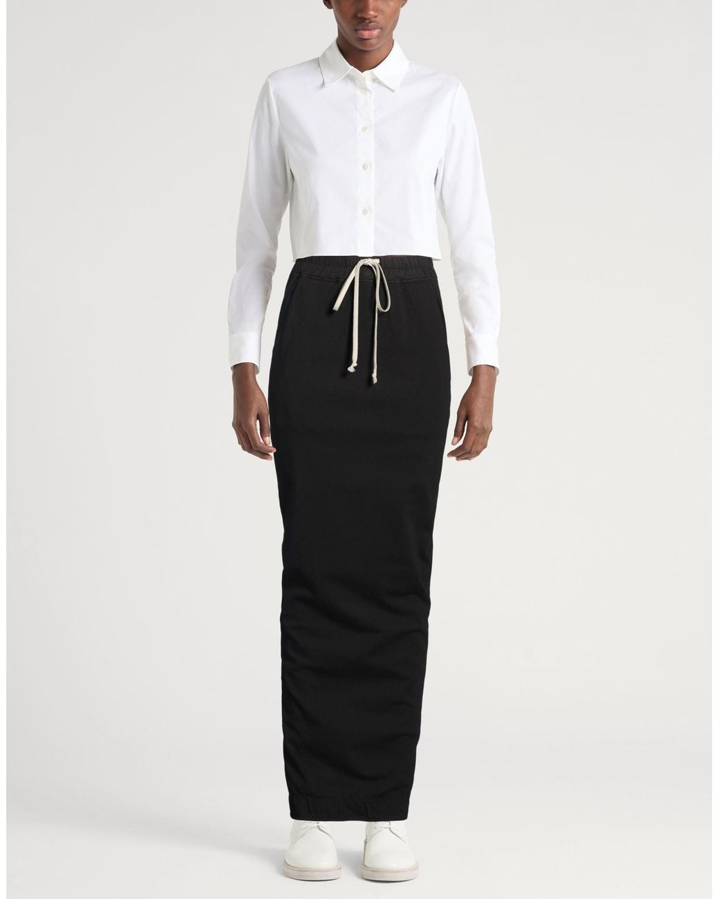 Rick Owens Black Maxi Skirt