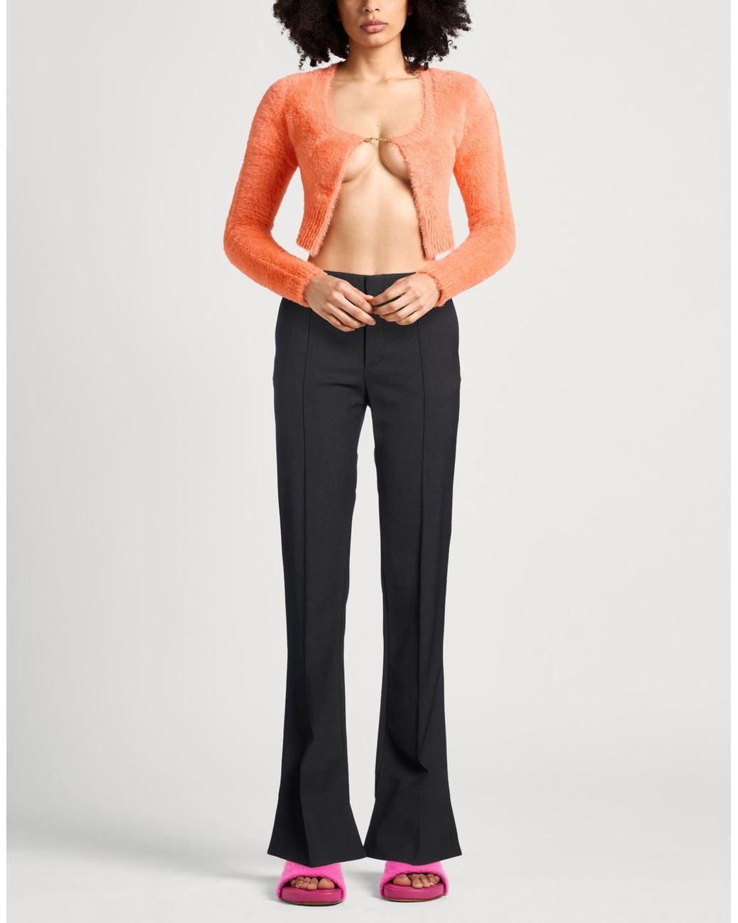 Chloé Blue Pants Virgin Wool, Elastane
