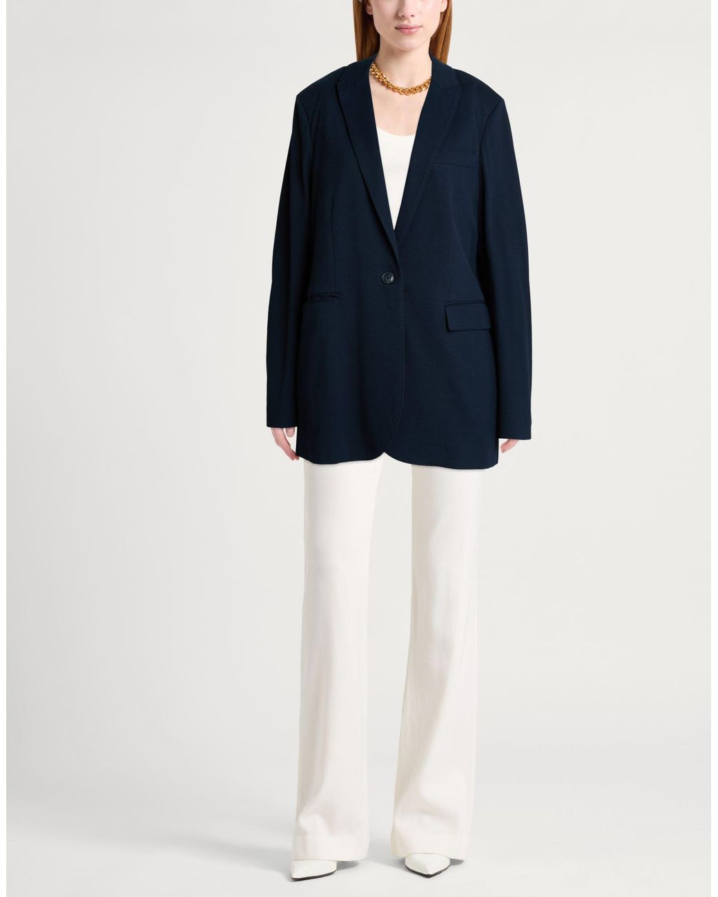 Circolo 1901 Blue Blazer Cotton, Elastane