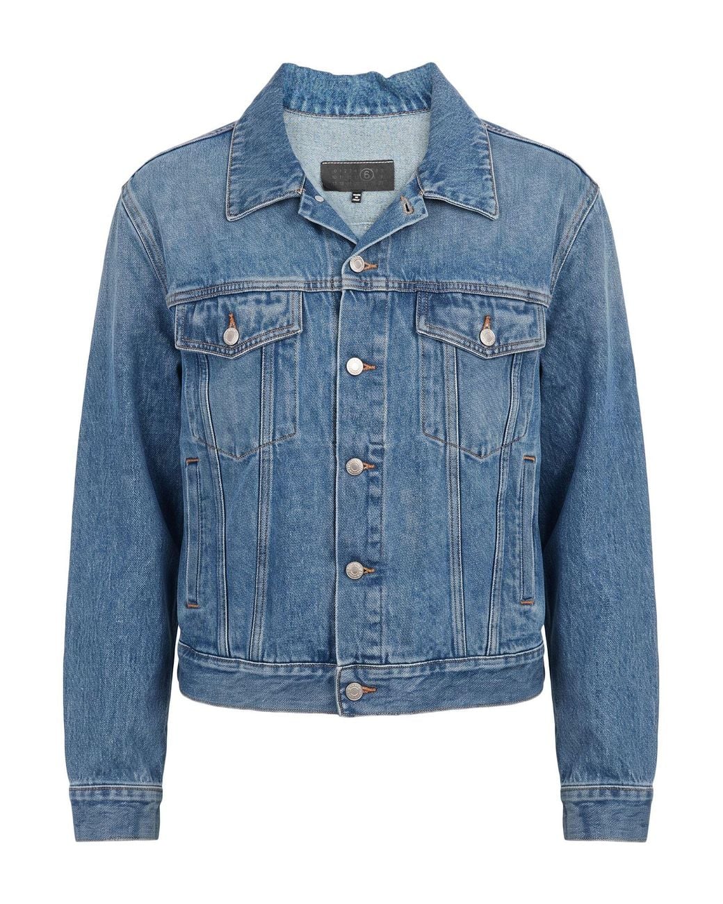 MM6 by Maison Margiela Blue Denim Outerwear Cotton