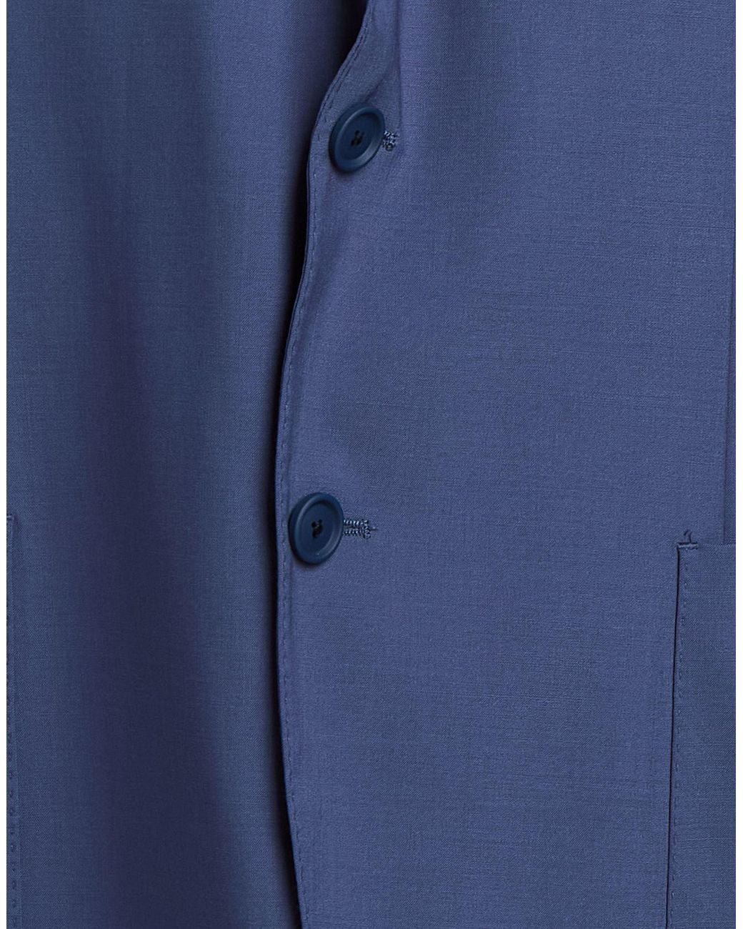Boss Blue Blazer Virgin Wool, Polyamide, Elastane for men
