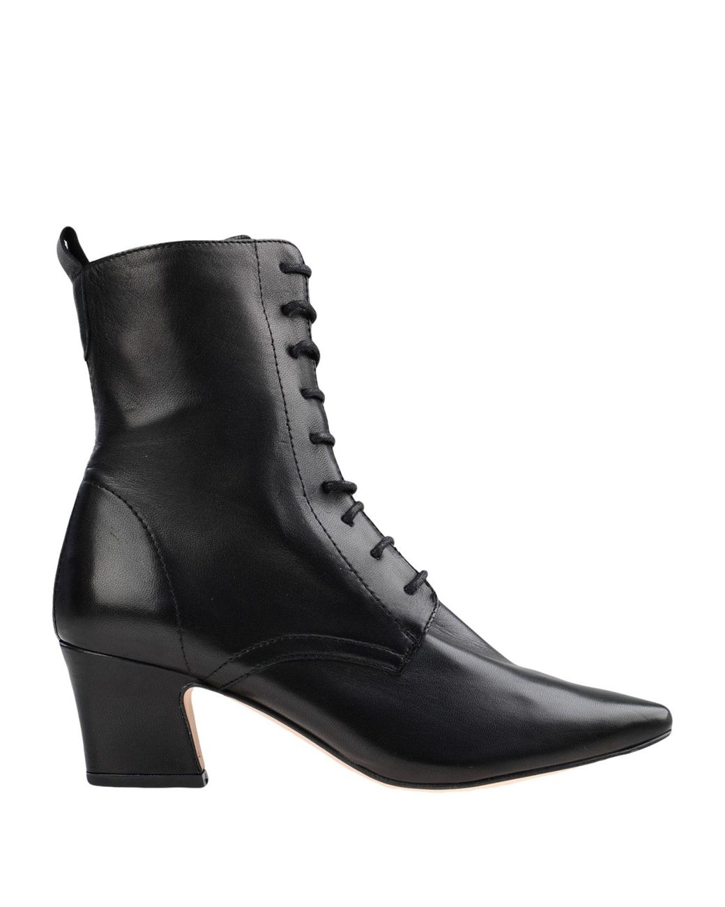 Miista Leather Ankle Boots in Black - Lyst