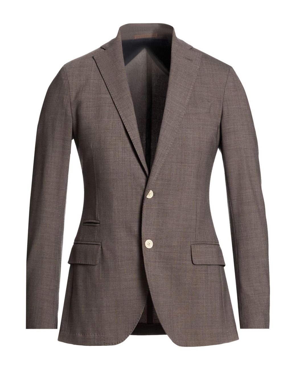 Eleventy Brown Blazer Polyamide, Wool, Elastane for men
