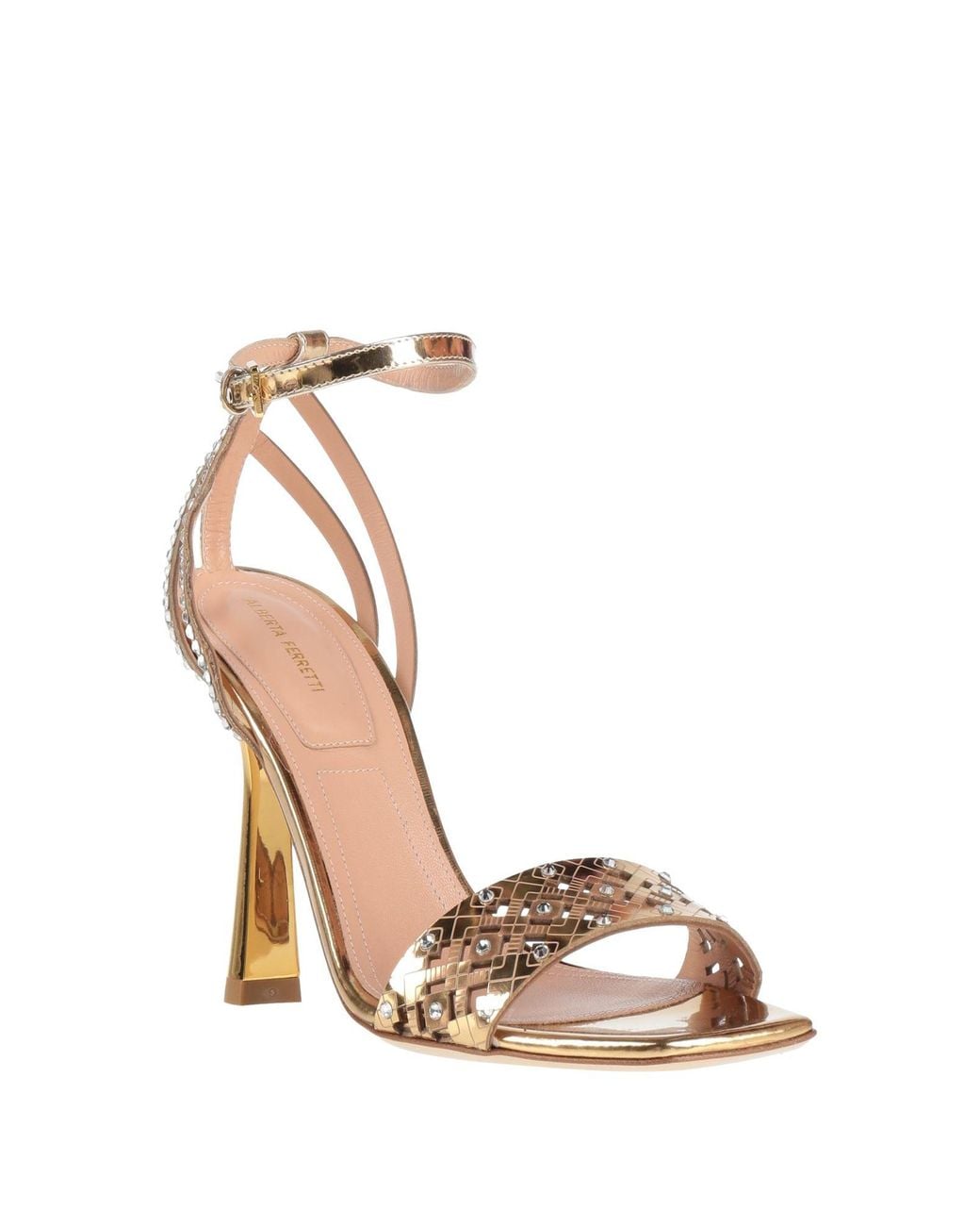Alberta Ferretti Metallic Sandals