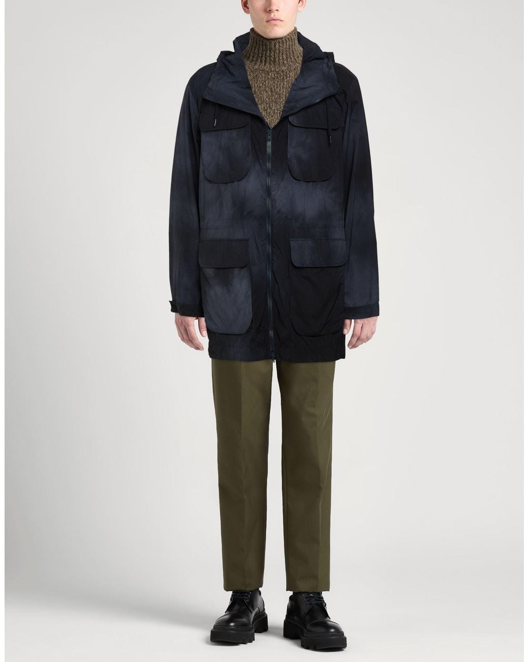 Herno Blue Jacket Polyamide, Elastane for men