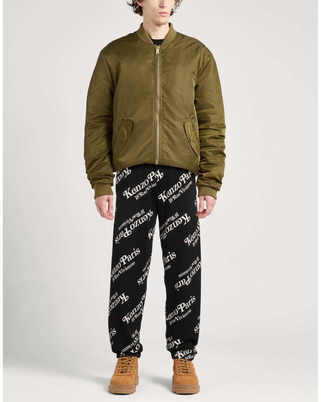 KENZO Black Pants Cotton for men