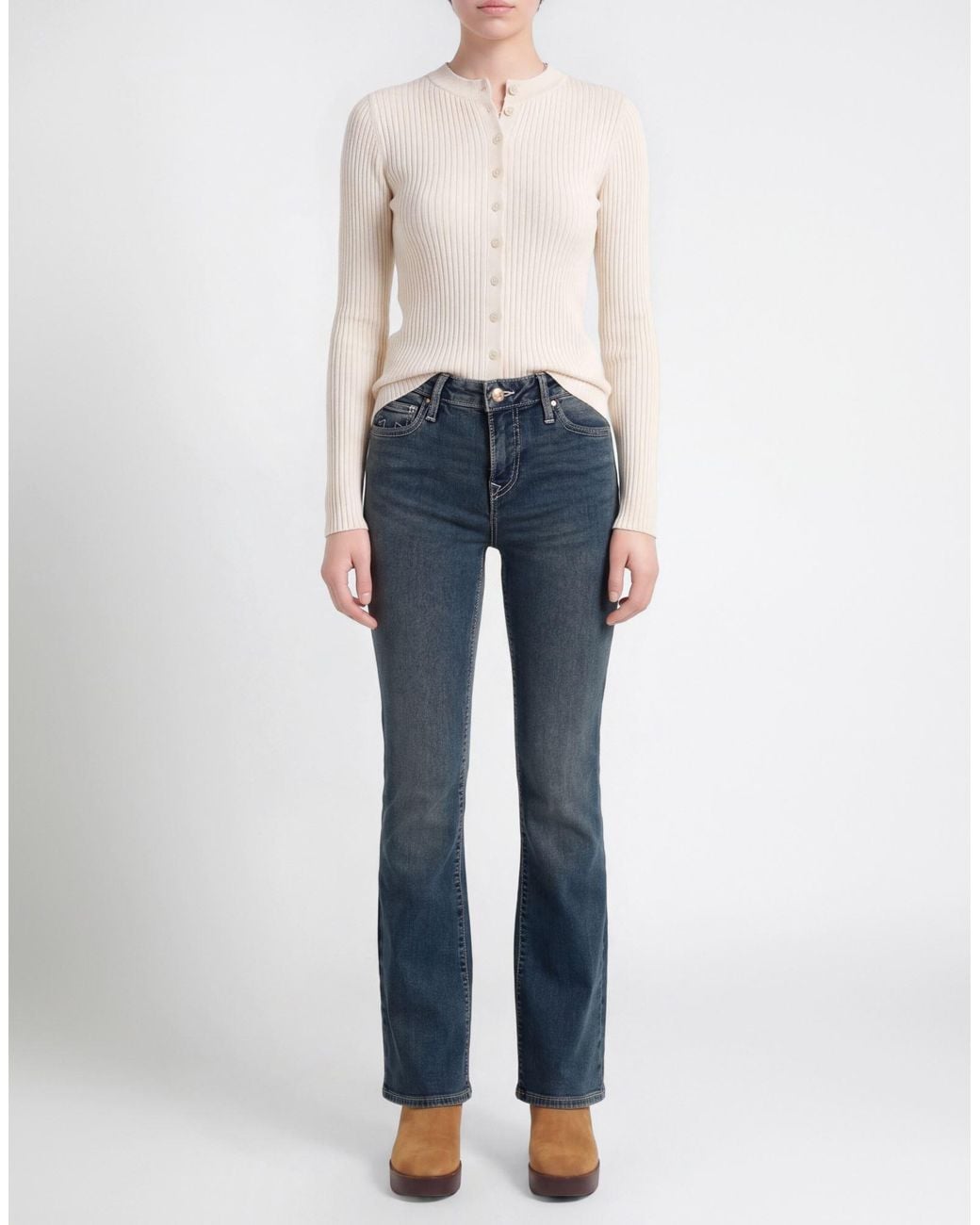 True Religion Blue Jeans Cotton, Polyester, Lyocell, Elastane