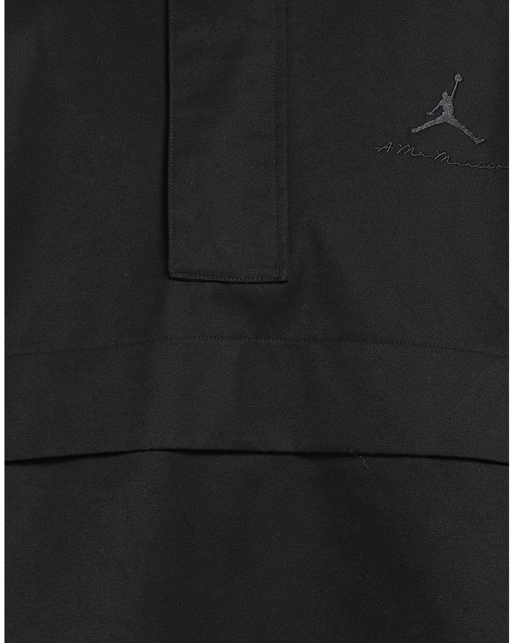 Nike Black Jacket Polyester, Cotton for men