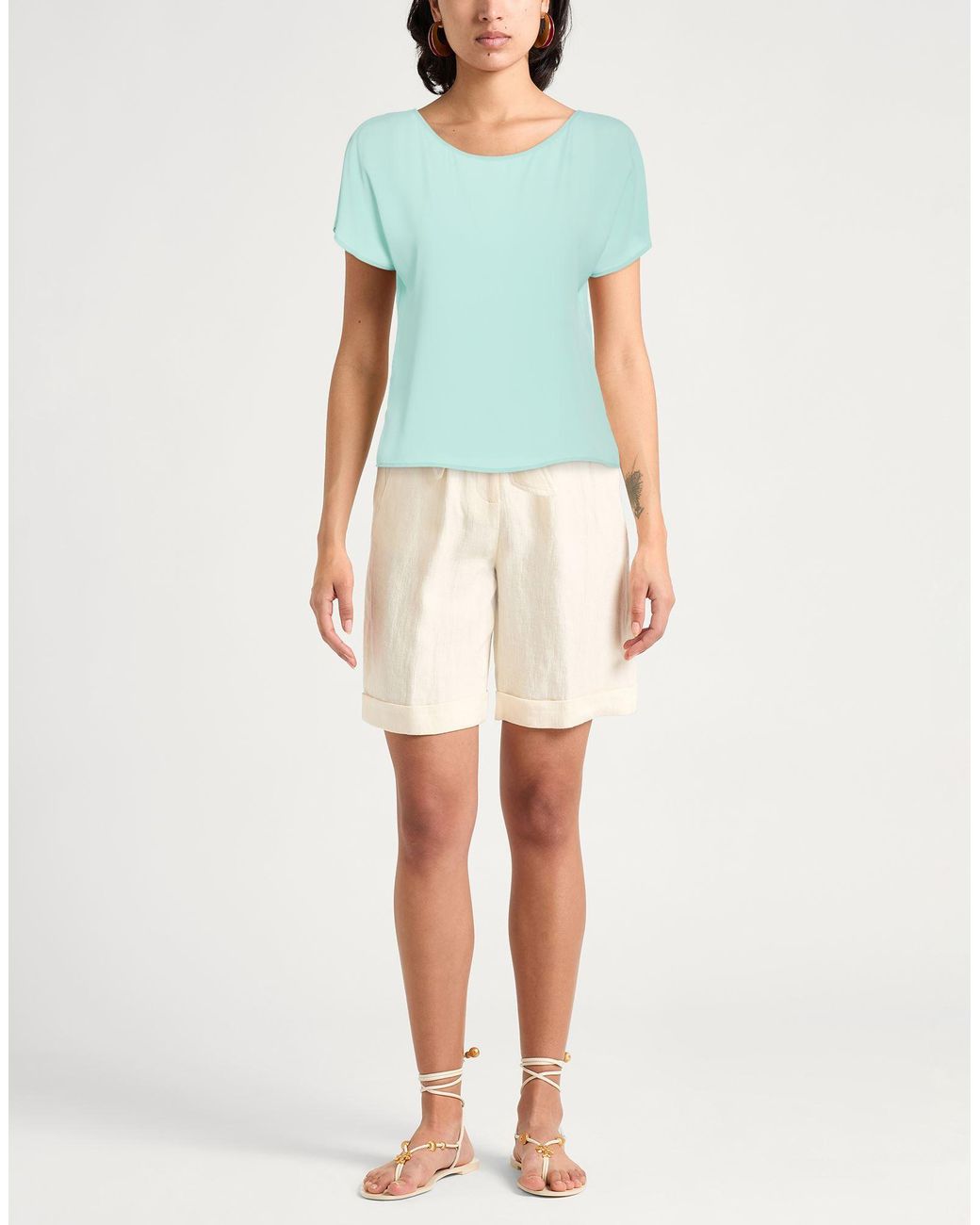 Top Carla G en coloris Blue