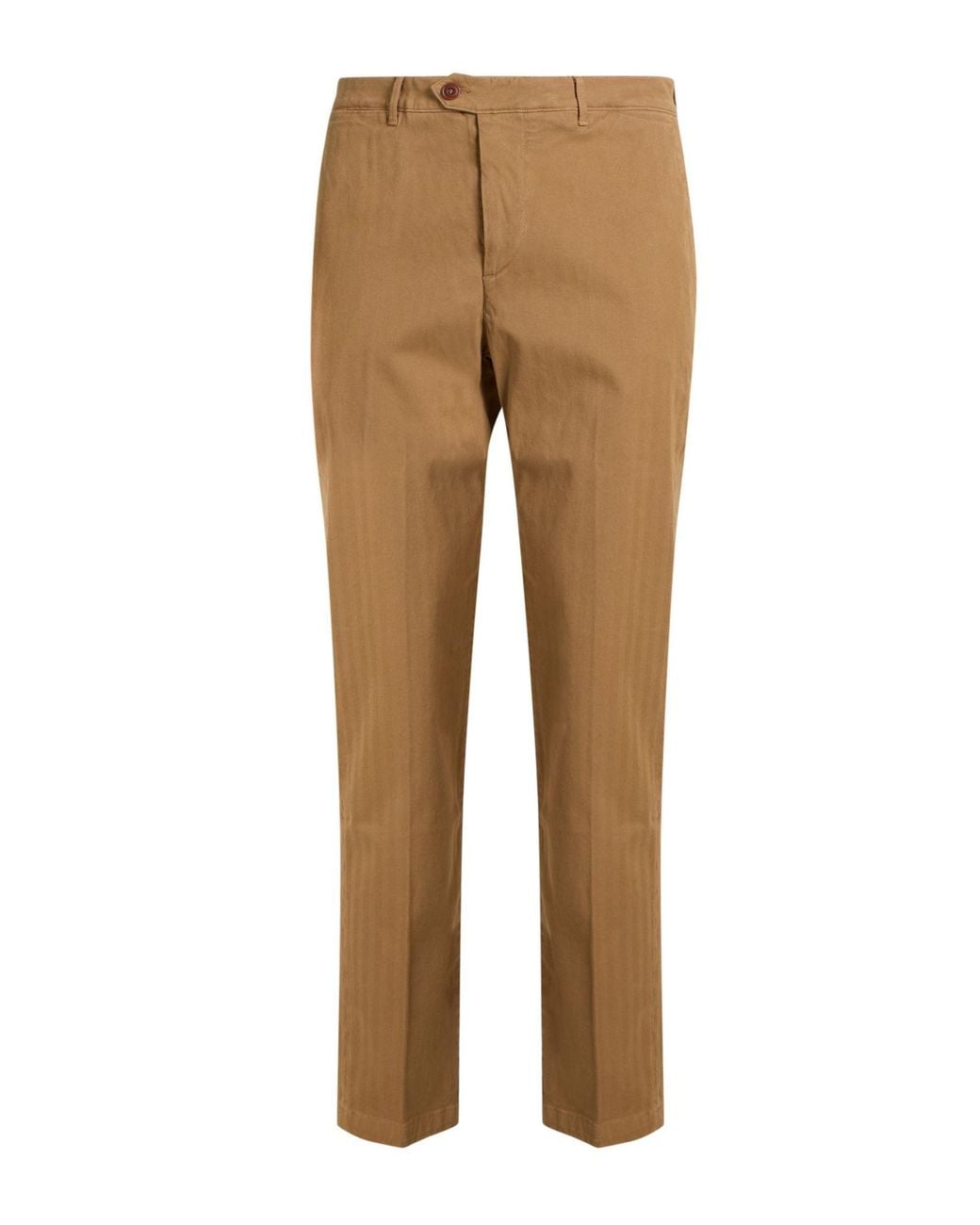 Tela Genova Natural Camel Pants Cotton, Elastane for men