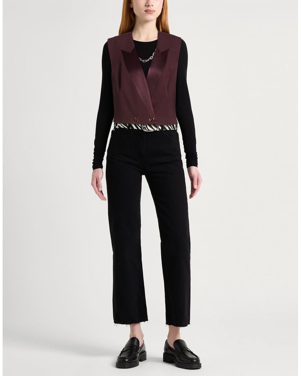 Elisabetta Franchi Purple Waistcoat