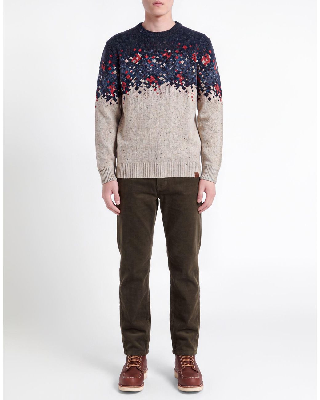 Timberland Blue Sweater Wool, Polyamide, Viscose for men