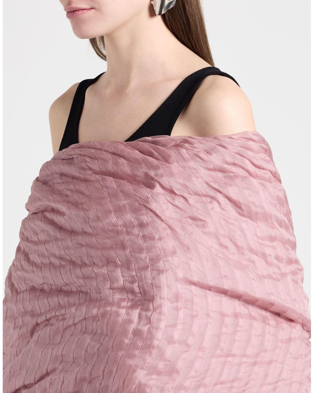 Rick Owens Pink Scarf Cotton