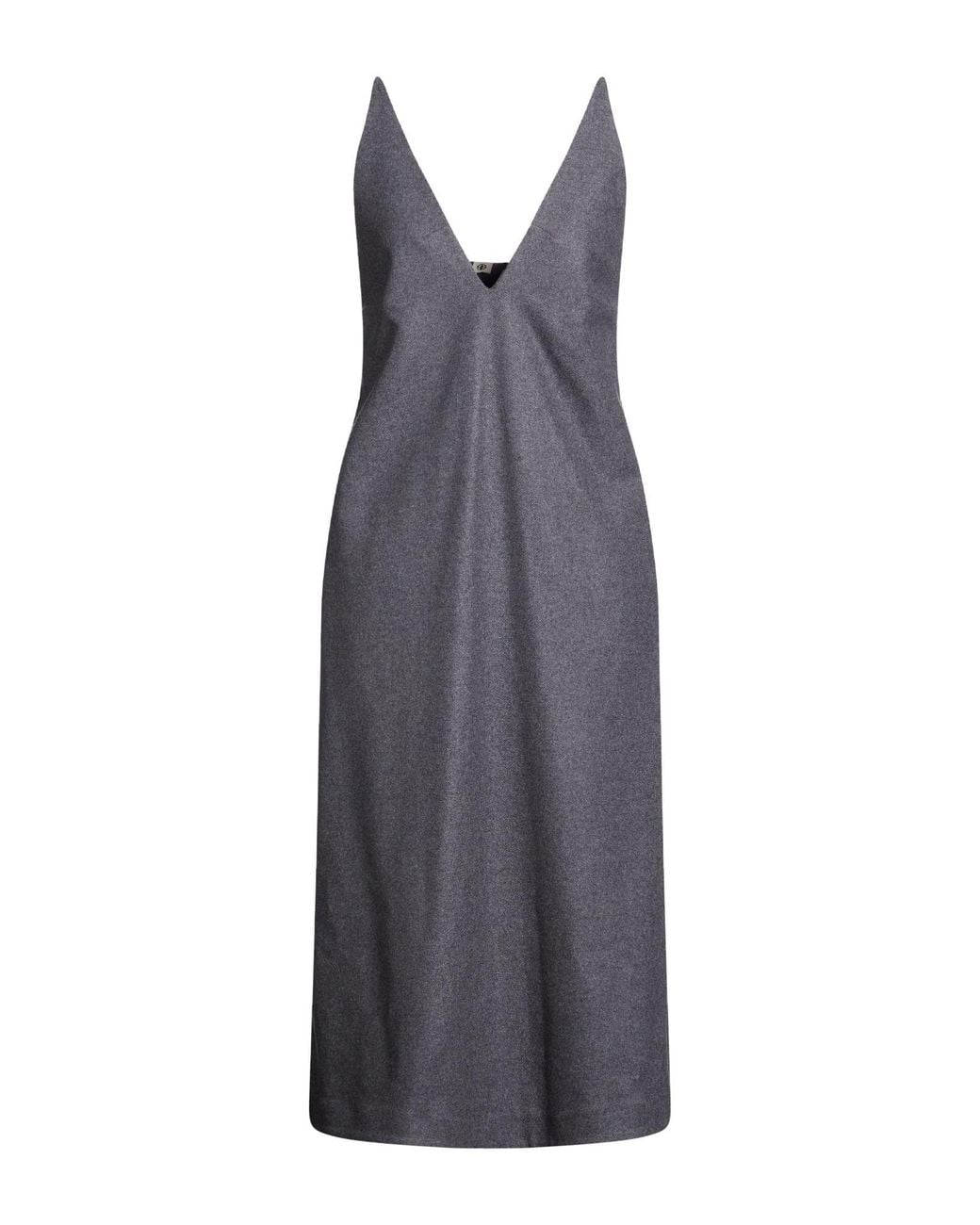 THE GARMENT Purple Midi Dress Recycled Wool, Polyamide, Lyocell
