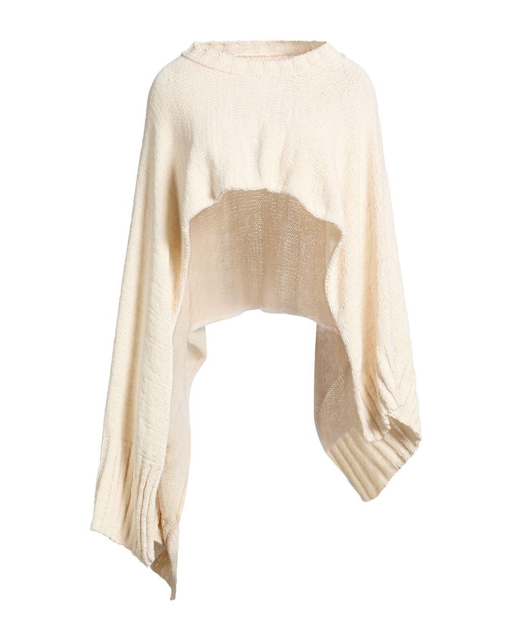 Isabel Benenato White Cape Cotton, Polyamide