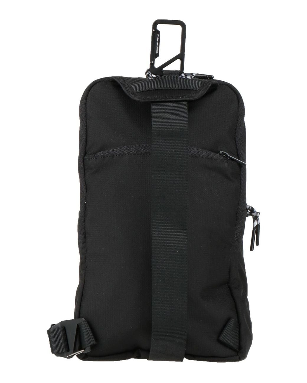 Piquadro Black Backpack Textile Fibers for men