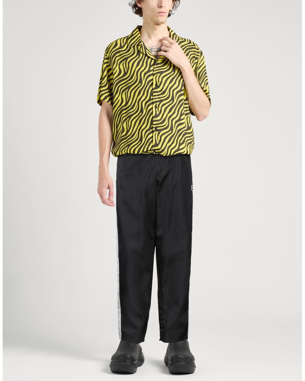KENZO Black Pants Polyamide for men