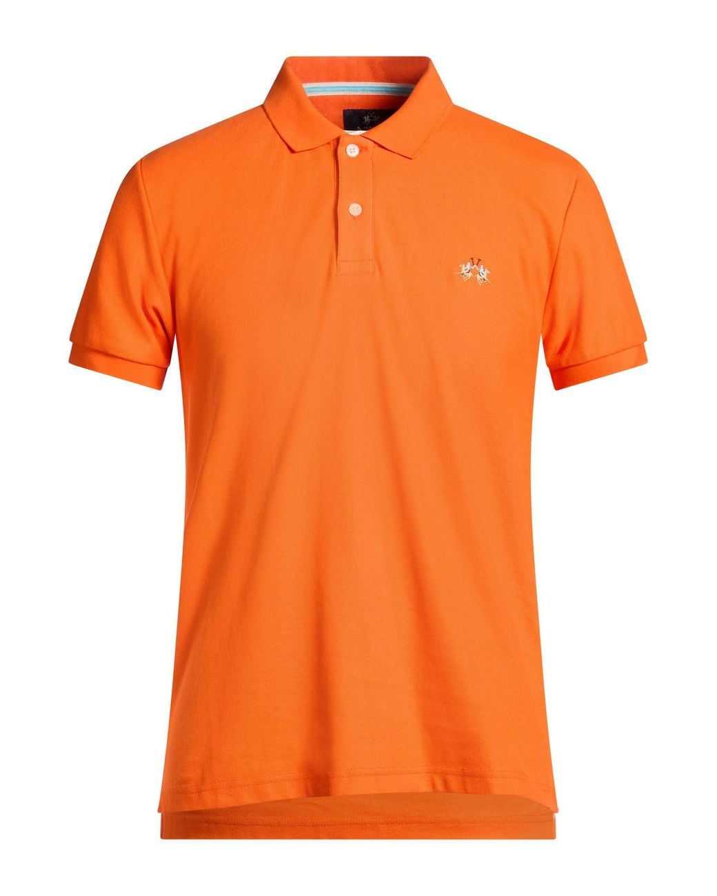 La Martina Orange Polo Shirt for men
