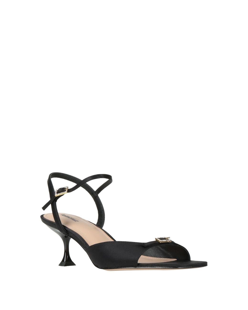 Lola Cruz Black Sandals Textile Fibers