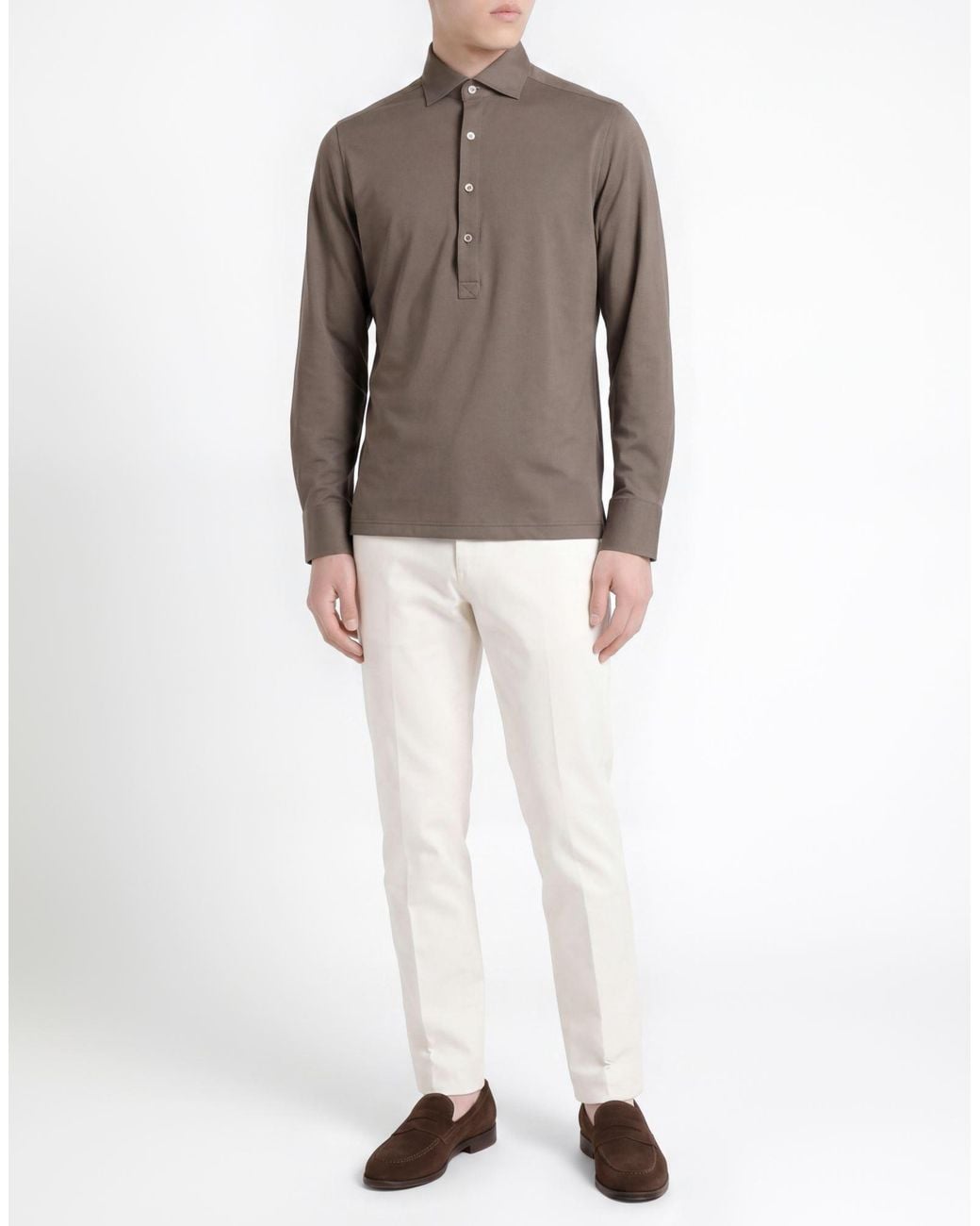 Ghirardelli Brown Next Polo Shirt Polyamide, Elastane for men