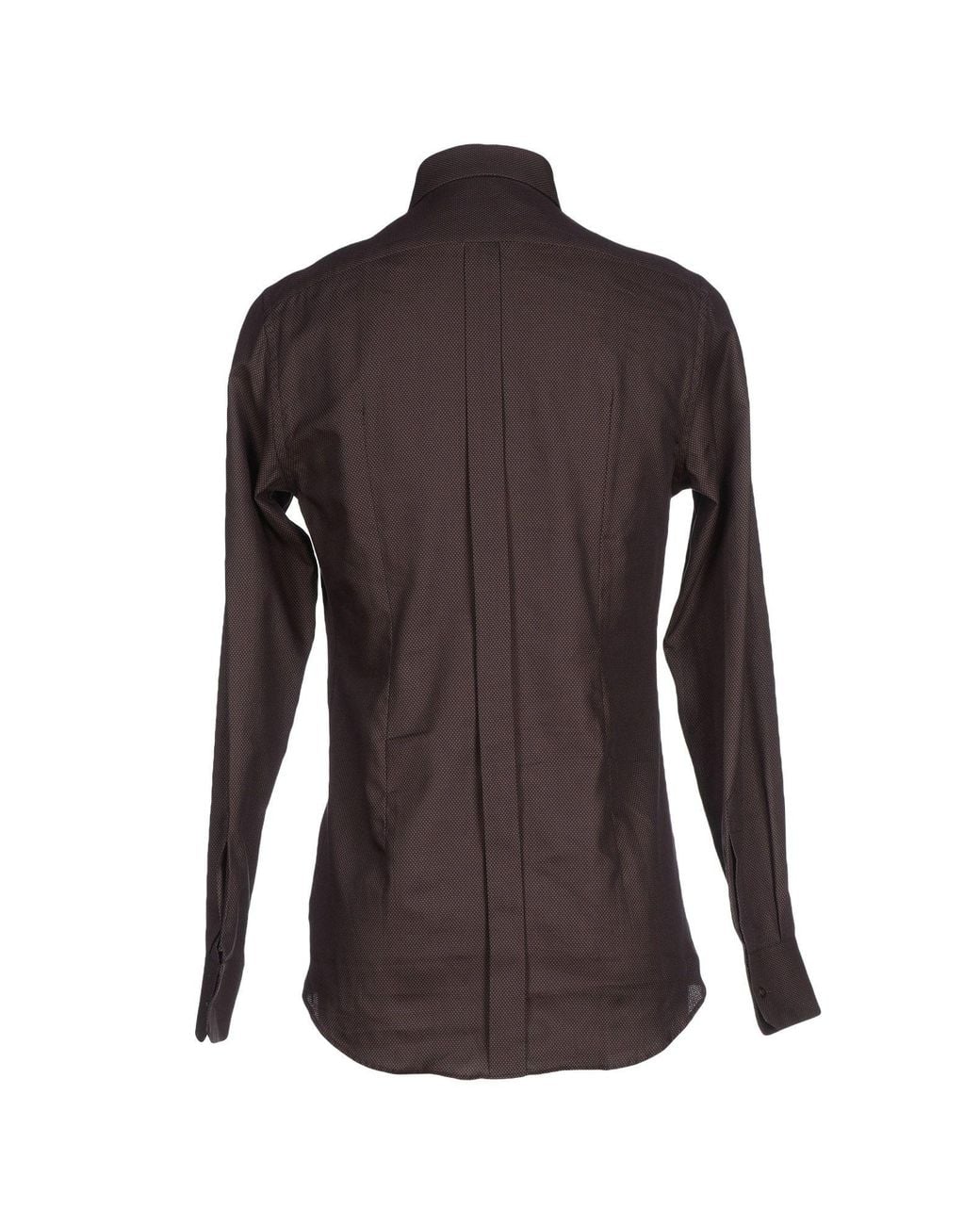 Dolce & Gabbana Brown Dark Shirt Cotton for men