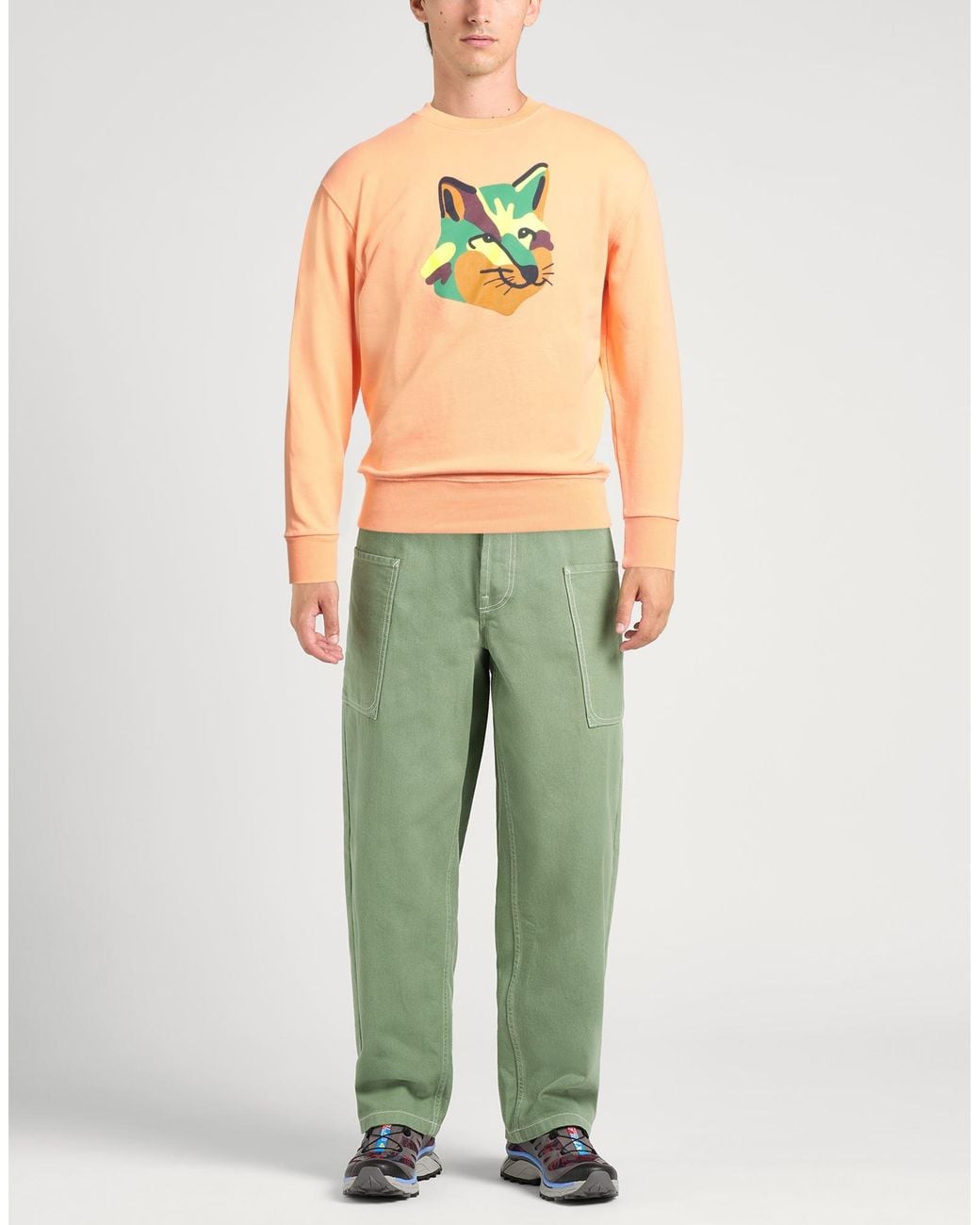 Sudadera Maison Kitsuné de hombre de color Orange