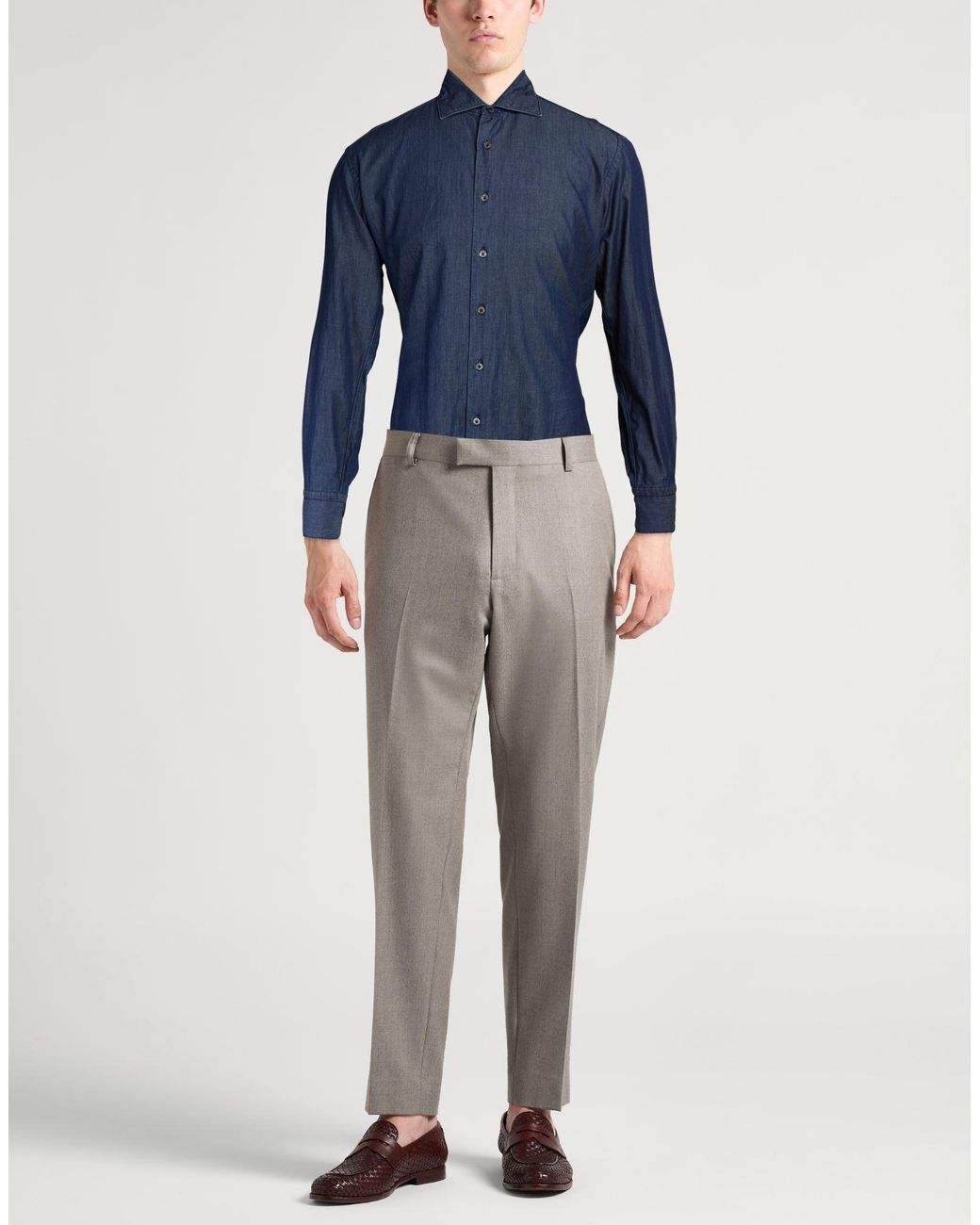 Camicia di Drumohr in Blue da Uomo