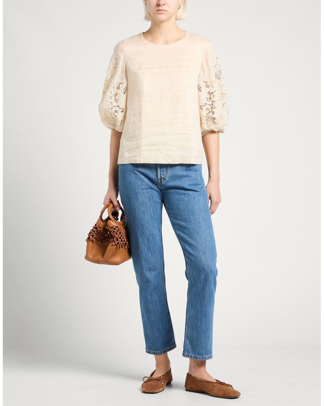 Top Max Mara de color Natural