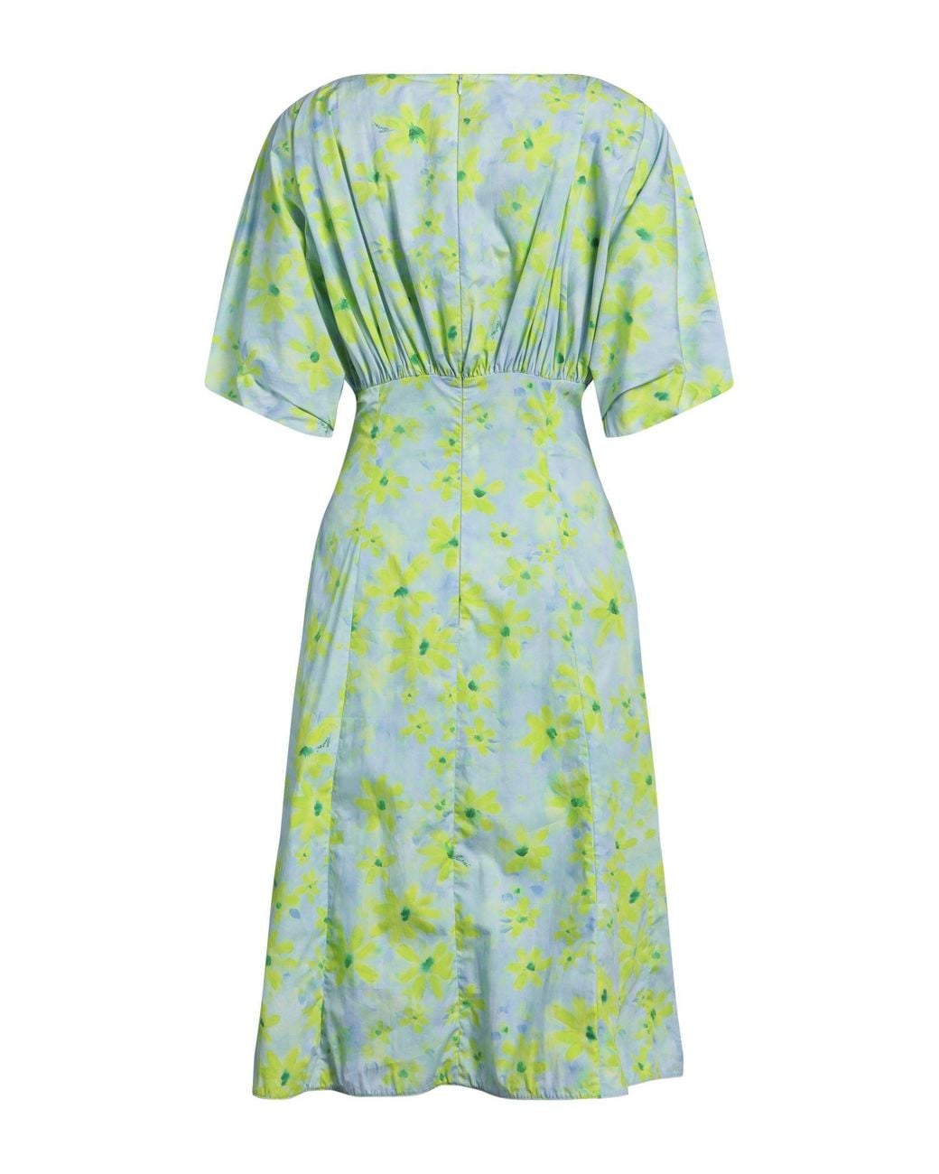 Marni Green Midi Dress Cotton