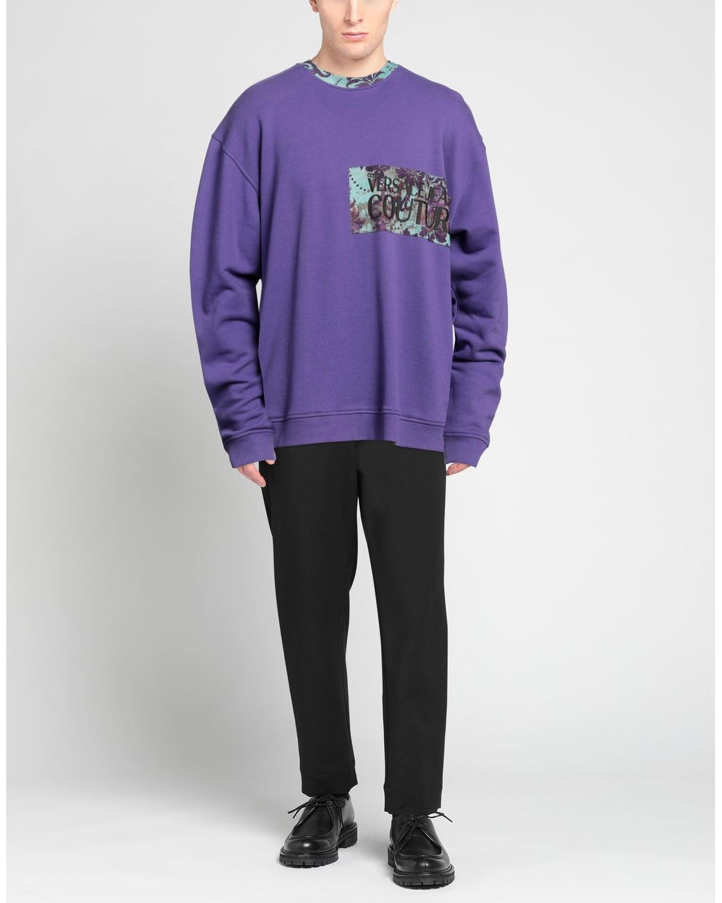 Versace Jeans Couture Purple Sweatshirt for men