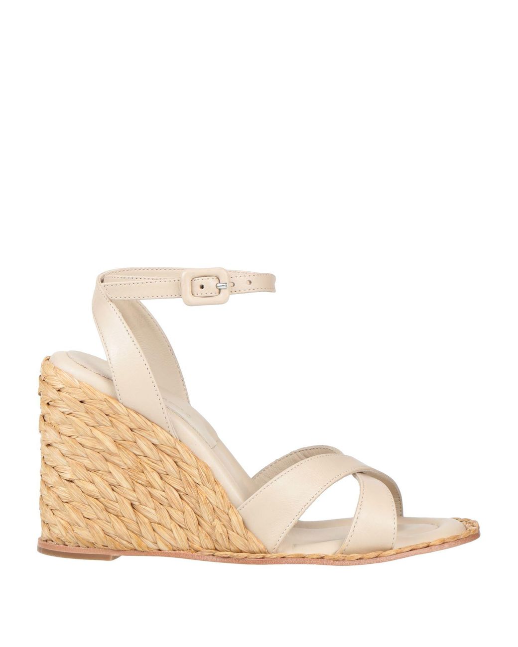 Paloma Barceló Natural Ivory Espadrilles Leather