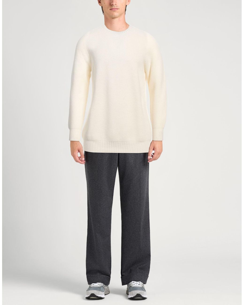 Gran Sasso White Jumper for men