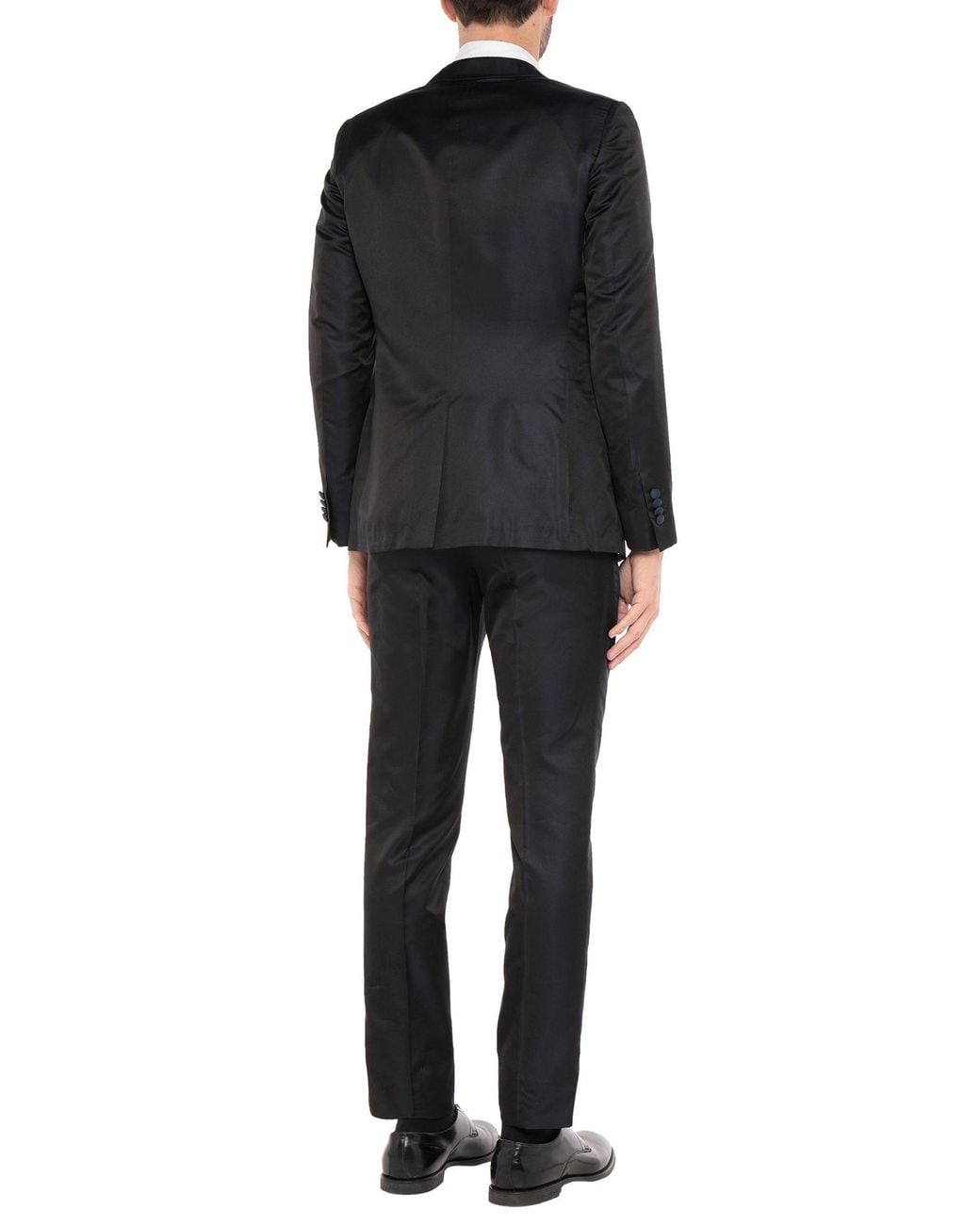 Tombolini Black Suit Silk for men
