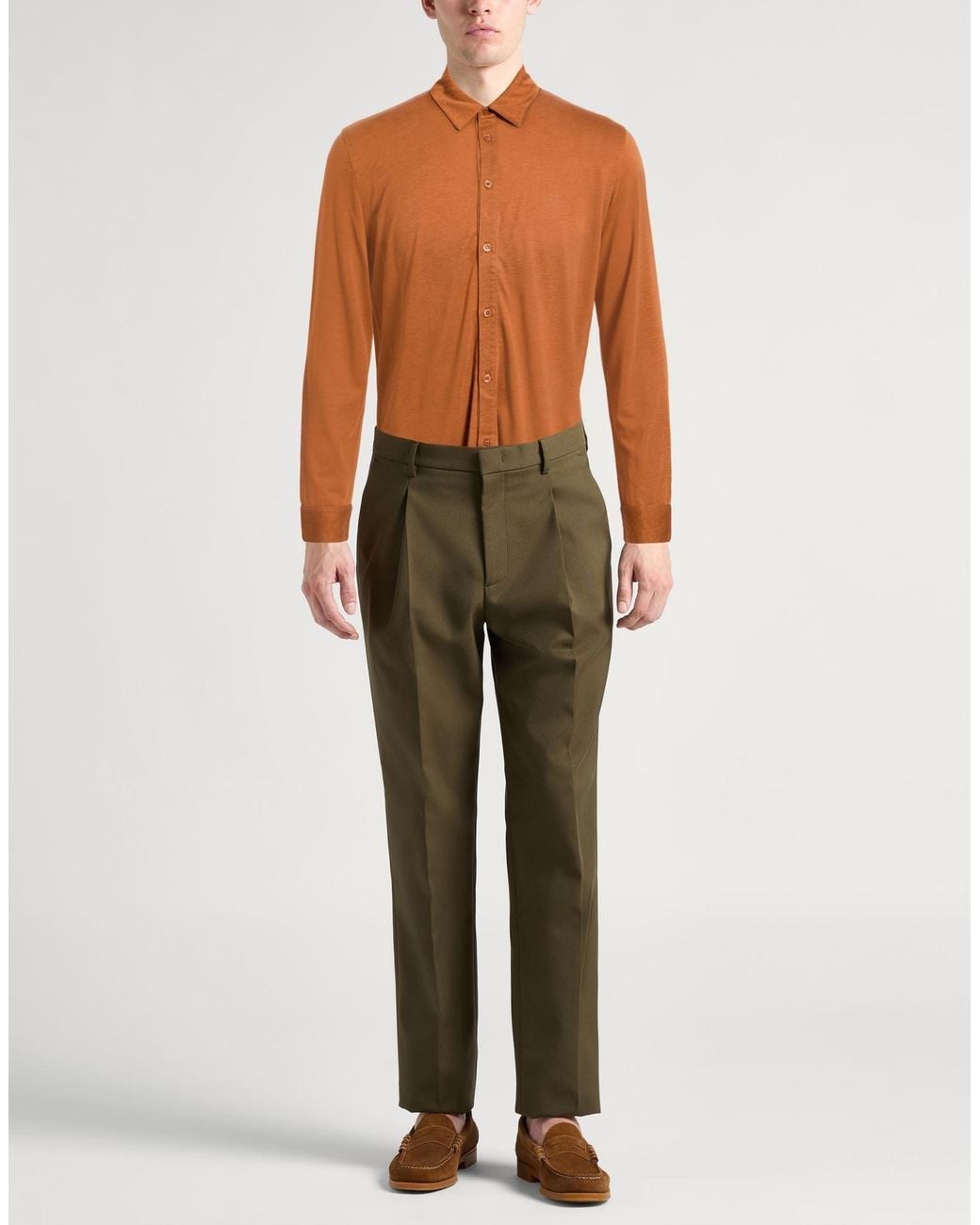 Majestic Filatures Brown Shirt for men