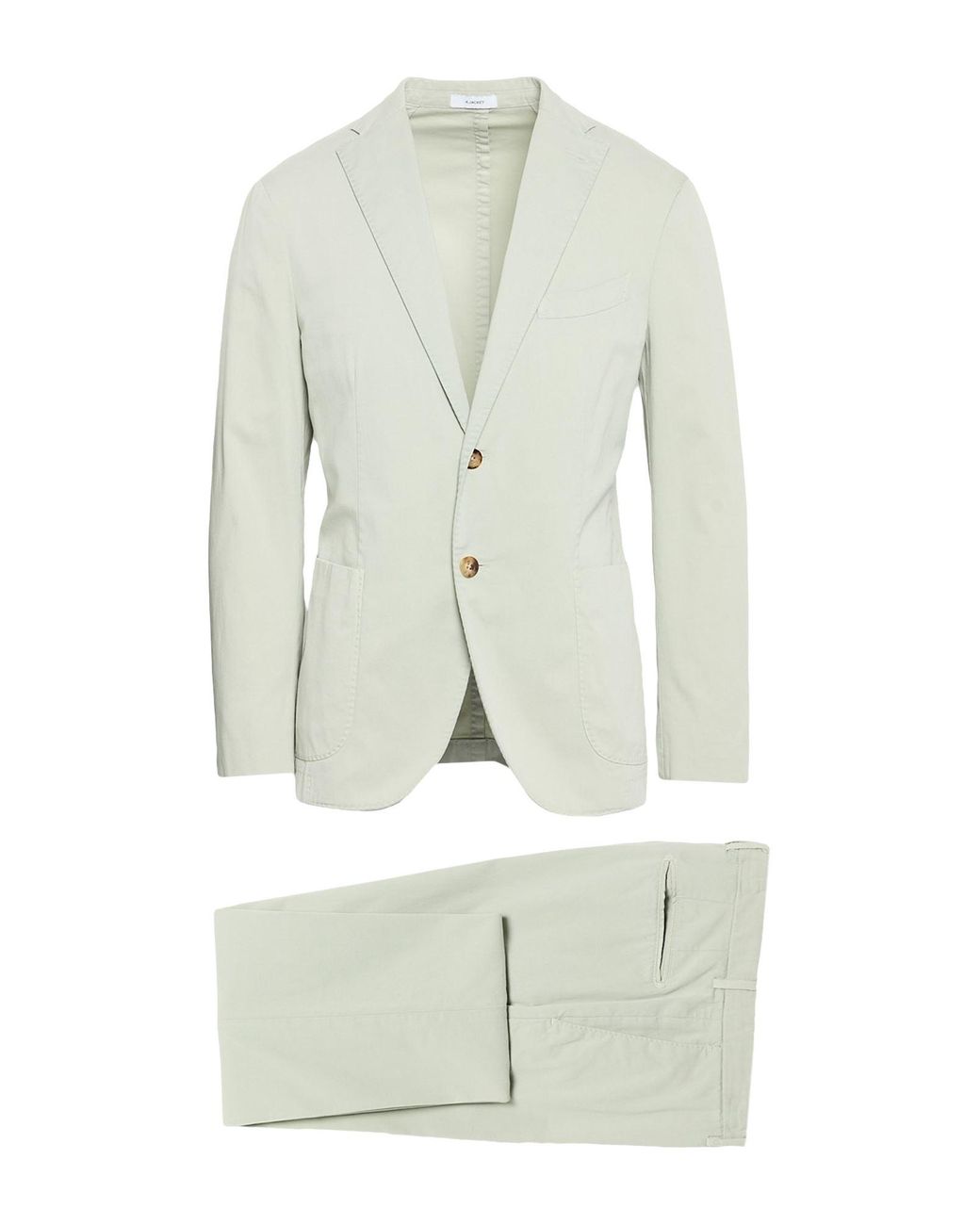 Boglioli White Suit Cotton, Elastane for men