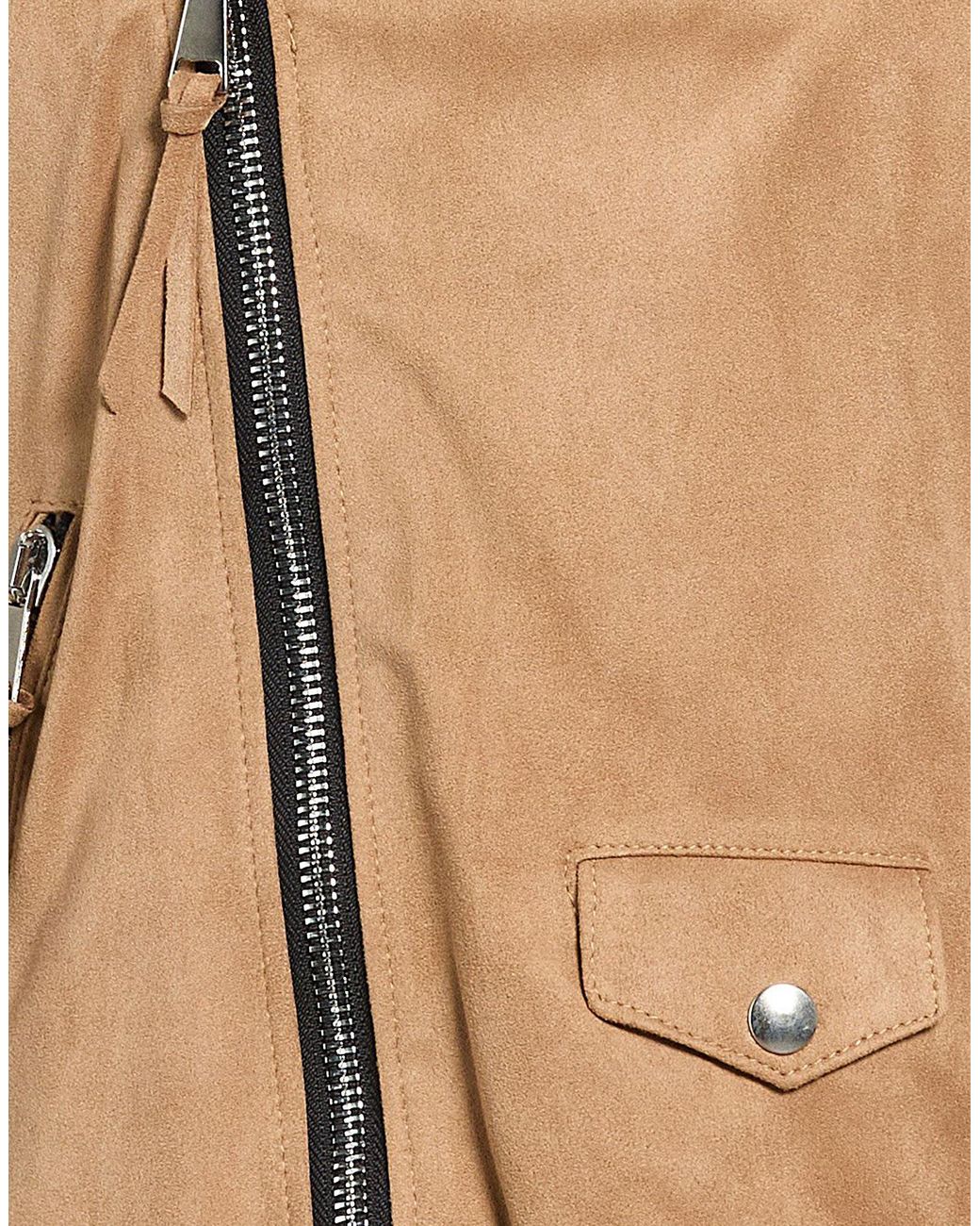 Berna Brown Camel Jacket Polyester, Elastane for men