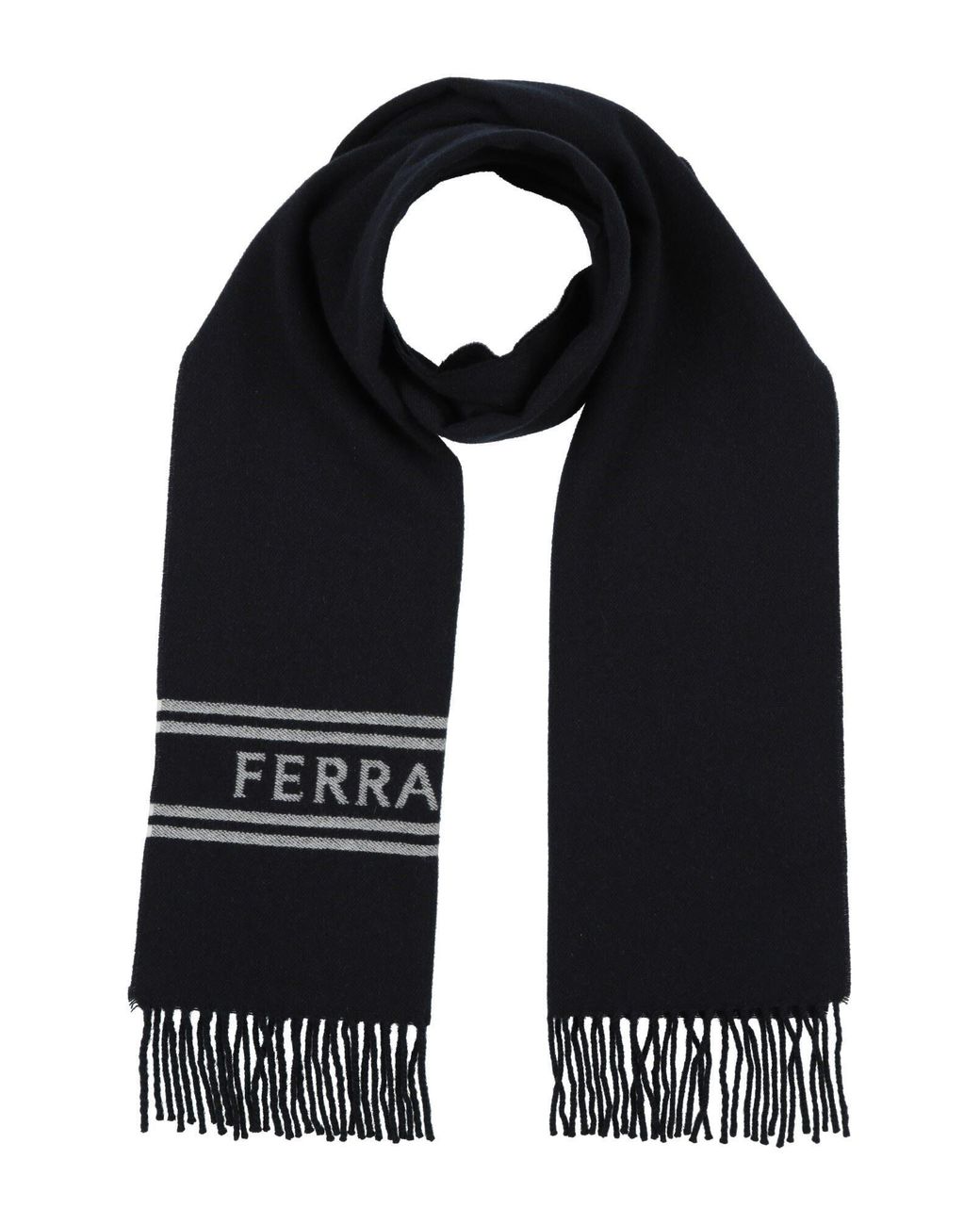 Ferragamo Black Midnight Scarf Cashmere for men
