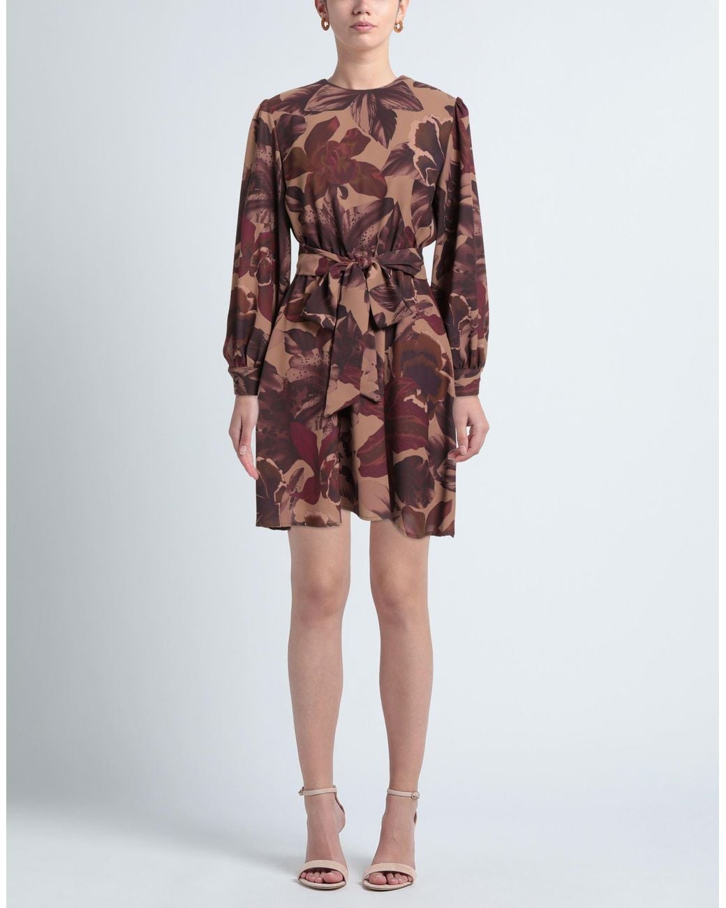 Compagnia Italiana Purple Camel Mini Dress Pes