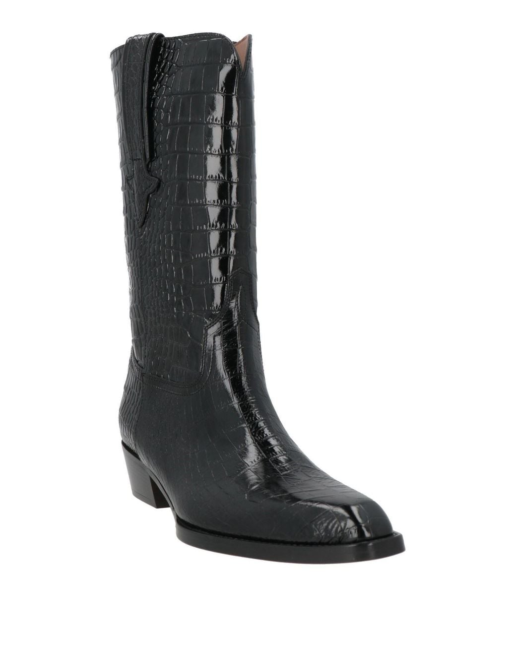 Paris Texas Black Charcoal Boot Leather