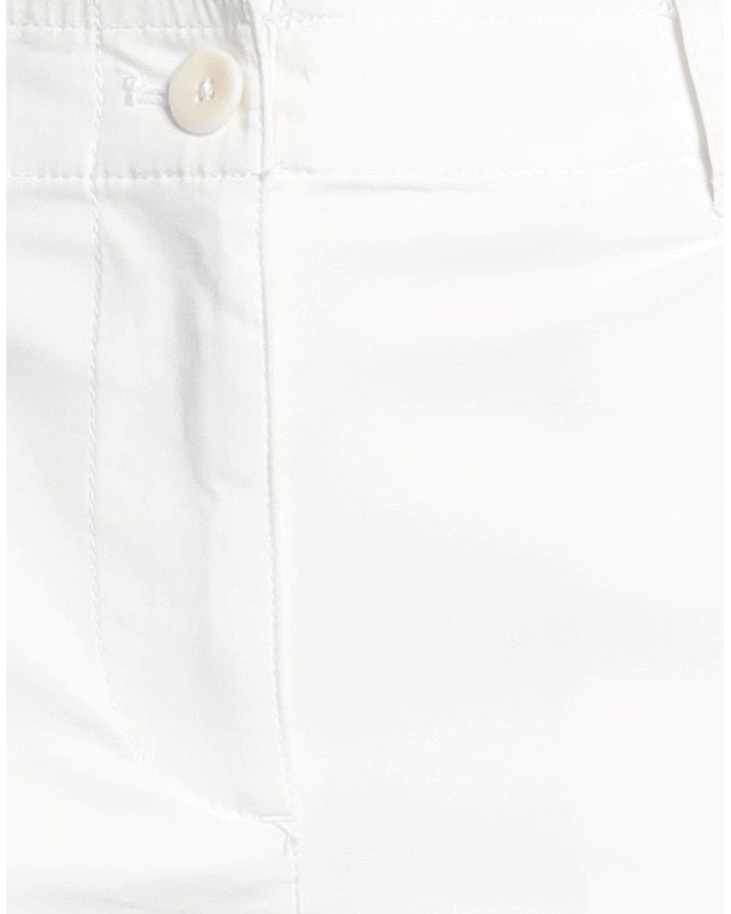 Pennyblack White Pants Cotton, Elastane