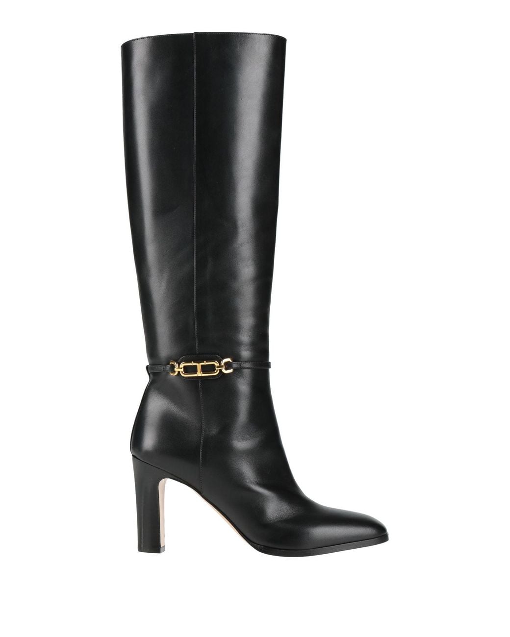 Tom Ford Black Boot Calfskin, Brass