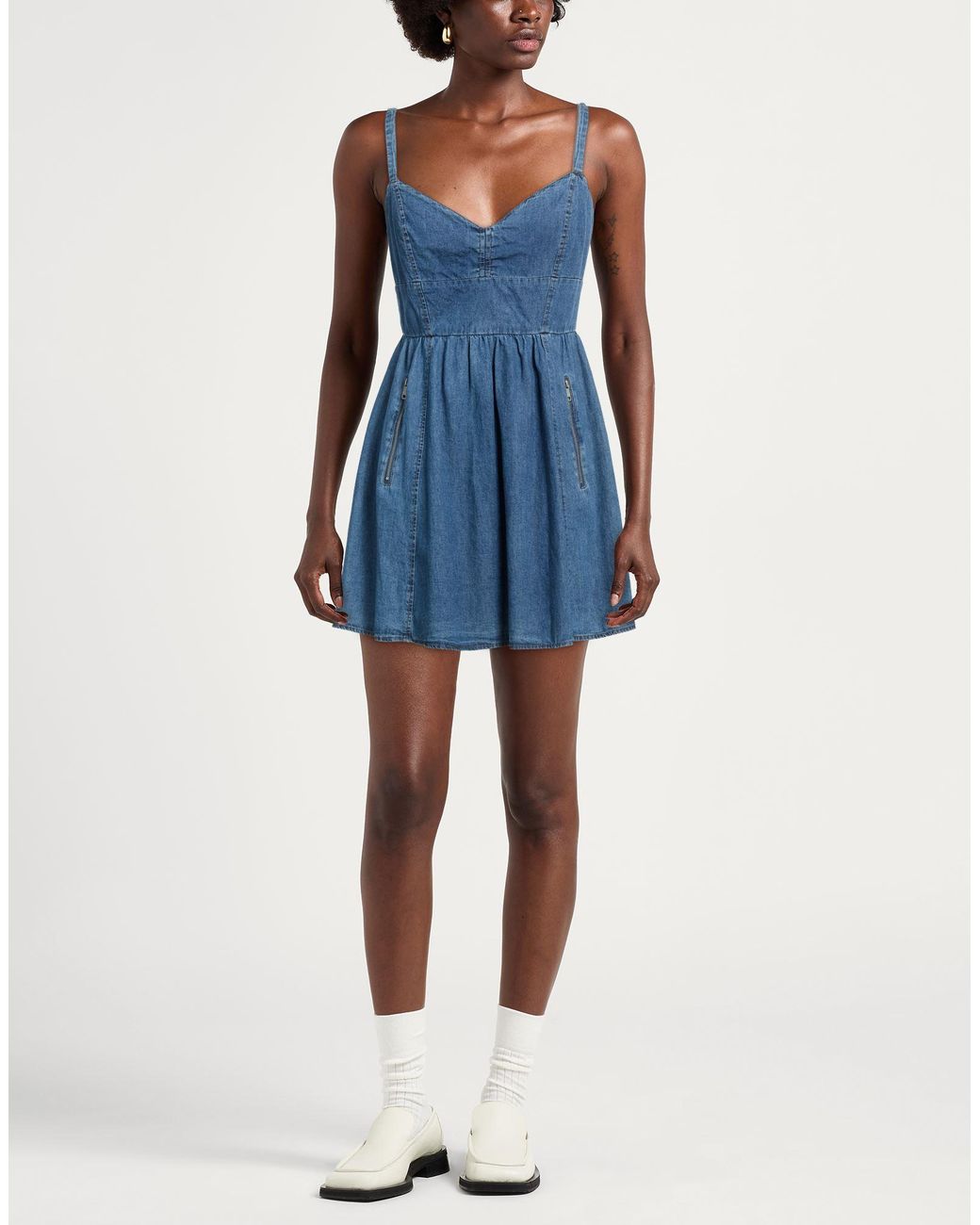 Robe Courte DKNY en coloris Blue