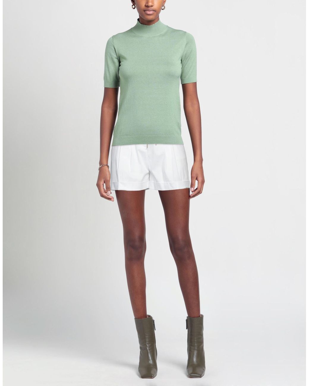 Patrizia Pepe White Shorts & Bermuda Shorts
